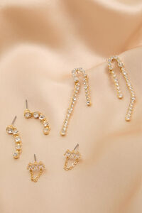18K Gold Crystal Dangle Earring Pack - Altar'd State