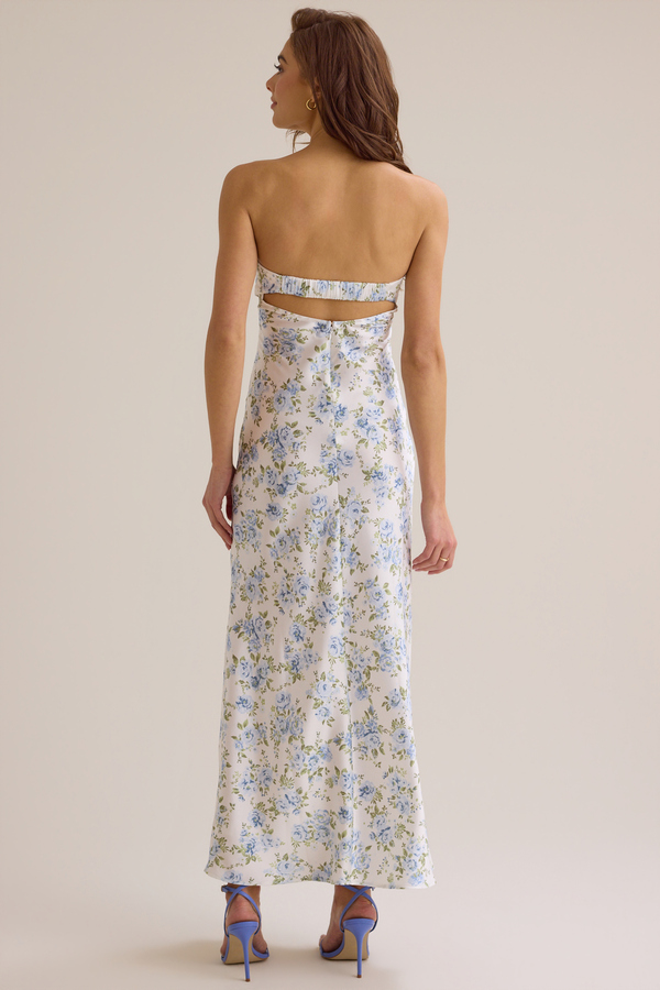 Cordelia Maxi Dress in Ivory & Blue | Altar'd State