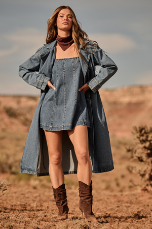 Jane Denim Trench - Altar'd State - 
