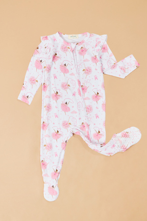 Ribbon Ballerina Ruffle Footie - Altar'd State - 