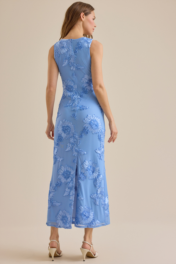 Aymie Floral Maxi Dress in Blue