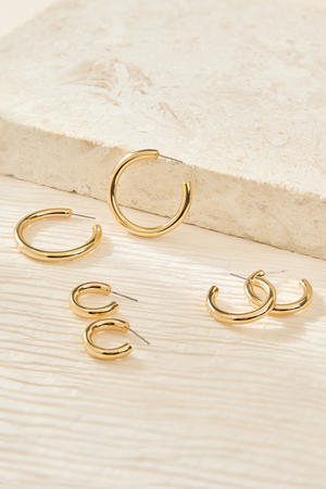 18k Gold Dipped Hoop Pack - Altar'd State - 