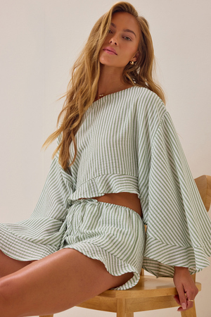 Elliann Stripe Boho Top - Altar'd State