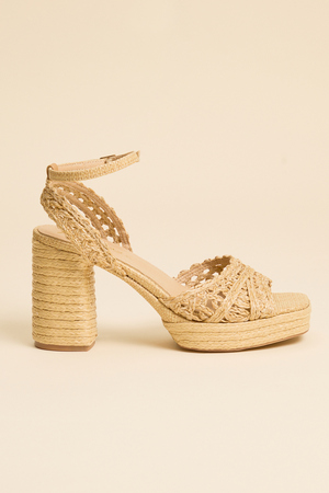 Matisse Orion Raffia Platform Heel - Altar'd State - 
