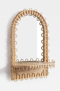 Cora Woven Shelf Mirror Detail 3 - Altar'd State