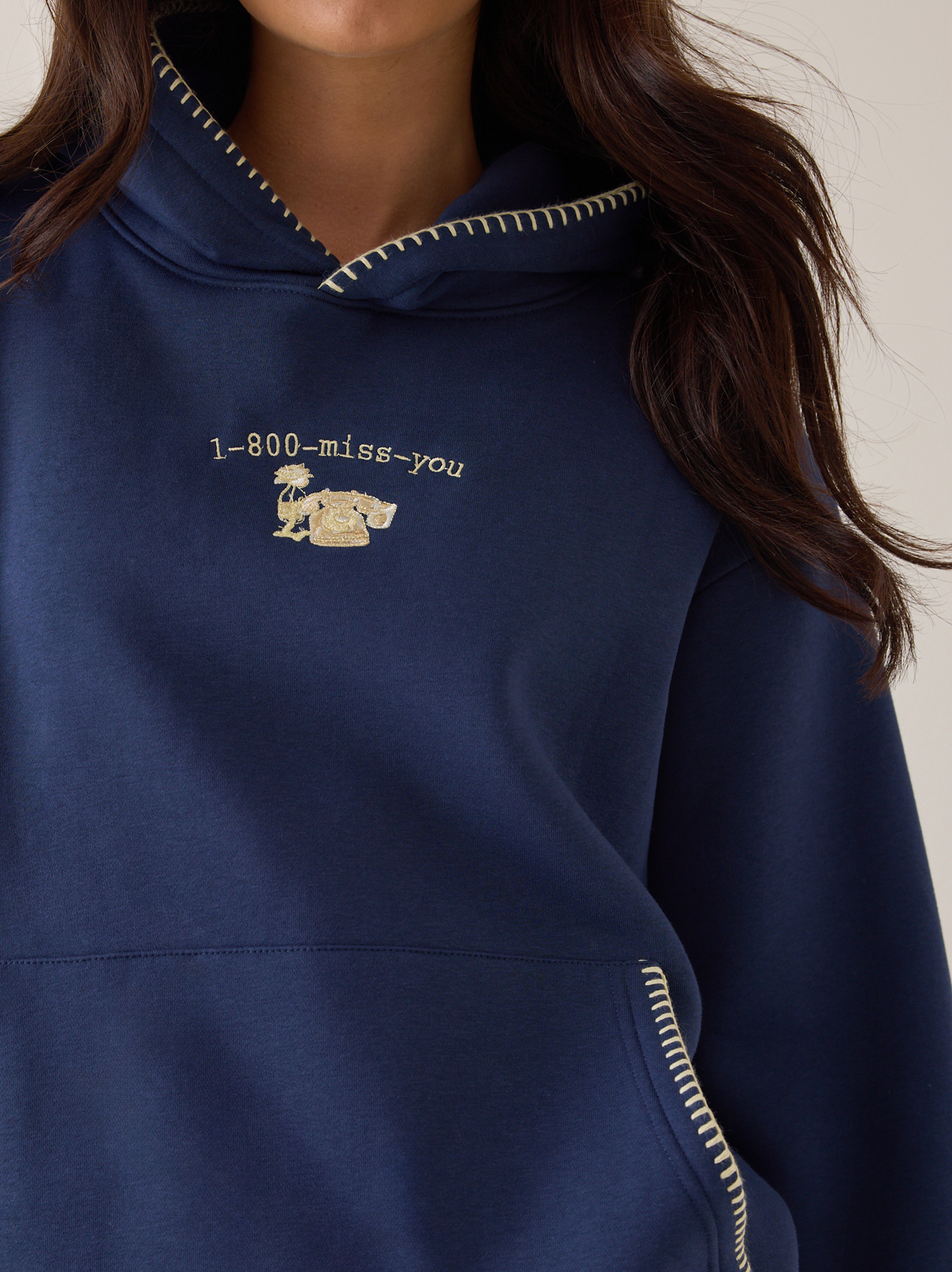 Call Me When You See This Hoodie in Navy Blue I Altar'd State