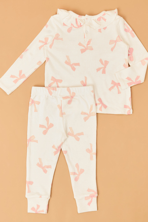 Pretty Bows Ruffle Lounge Set - Altar'd State - 