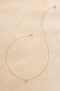Wren 18k Flower Charm Necklace Detail 2 - Altar'd State