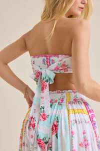 Gianna Floral Bandana Top Detail 3 - Altar'd State
