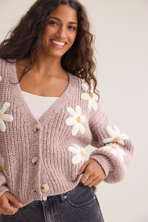 Soraya Daisy-Knit Sweater - Altar'd State