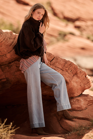 Tillie Suede Bubble Jacket - Altar'd State