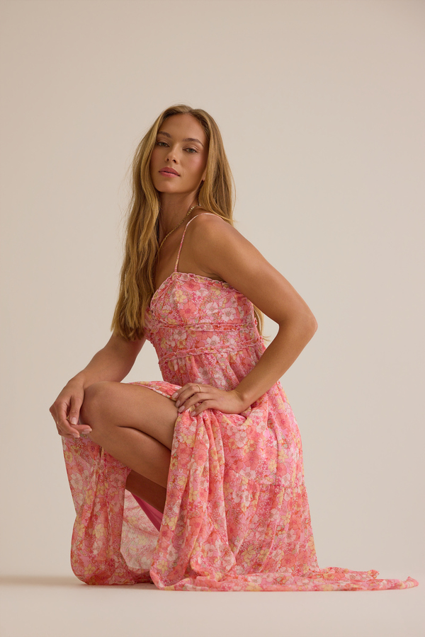 Kezian Floral Maxi Dress - Altar'd State