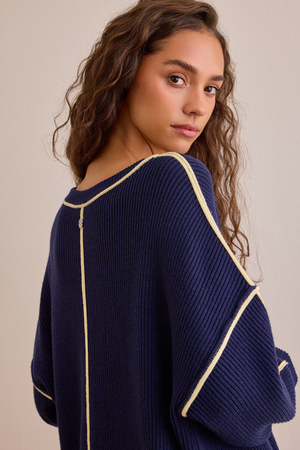 Trackline Pullover Sweater - Altar'd State - 