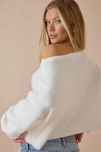 Chandler Ribbed Boatneck Crop Sweater Detail 5 - Altar'd State