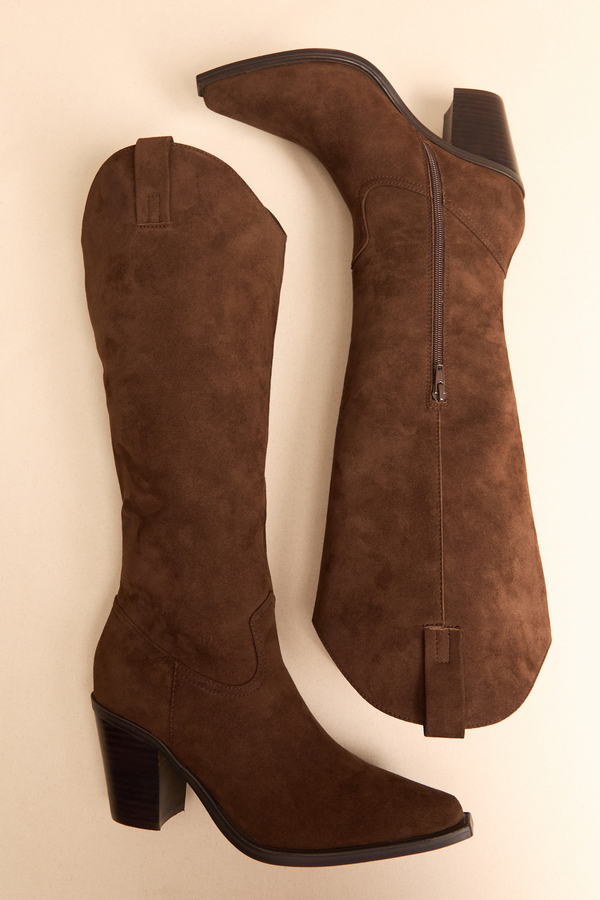 Alisse Suede Western Boot Detail 6 - Altar'd State