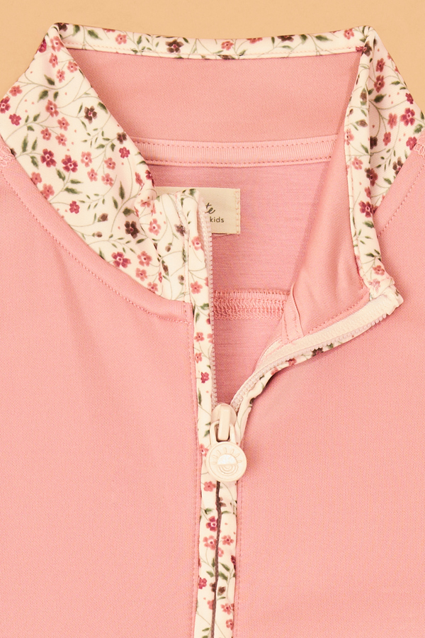 Abby Floral Trim Full Zip Jacket Detail 4 - Altar'd State