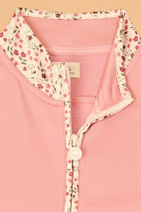 Abby Floral Trim Full Zip Jacket Detail 4 - Altar'd State