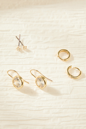 Bezel Mini Earring Set - Altar'd State - 