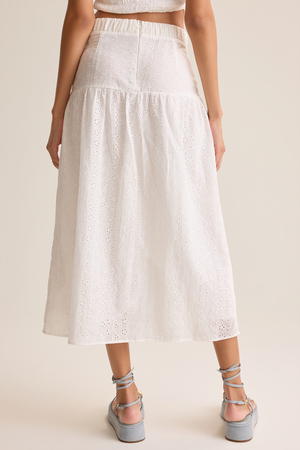 Hayes Eyelet Midi Skirt - Altar'd State - 