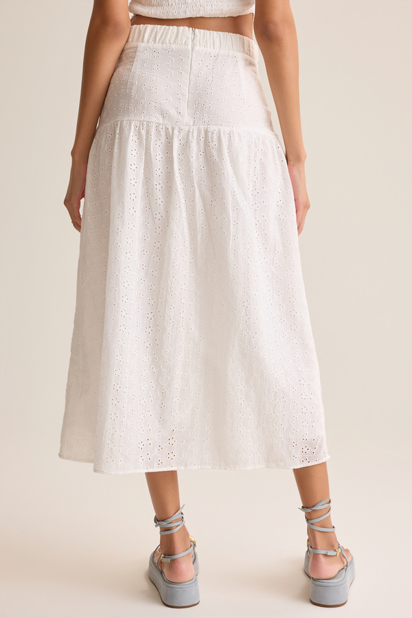 Hayes Eyelet Midi Skirt Detail 5 - Altar'd State