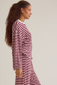 Cate Striped Crewneck Top Detail 5 - Altar'd State