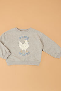 Guess What Graphic Sweatshirt Detail 2 - Altar'd State