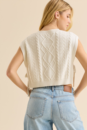 Marleen Side Tie Sweater Vest - Altar'd State - 