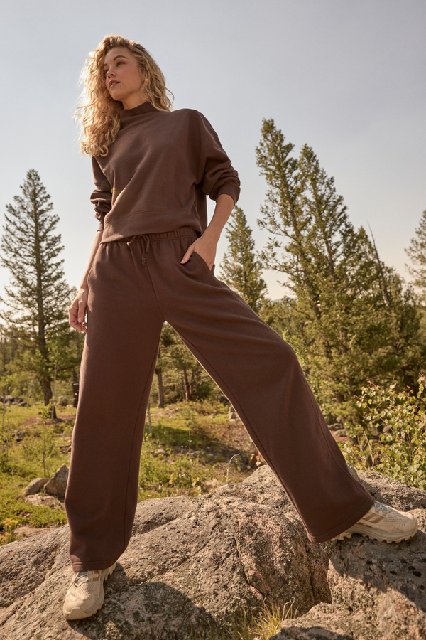 Varsity Wide Leg Sweat Pant Detail 2 - Altar'd State