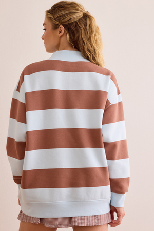 Brooklyn Stripe Mockneck - Altar'd State - 