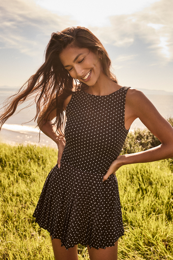 Pulse Point Polka Dot Dress Detail 2 - Altar'd State