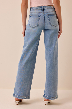 Yvette Mid Rise Straight Leg Jeans - Altar'd State - 