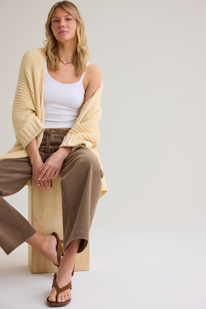 Olivia Chenille Open Front Cardigan - Altar'd State