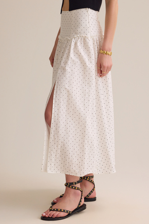 Frances Polka Dot Midi Skirt - Altar'd State - 