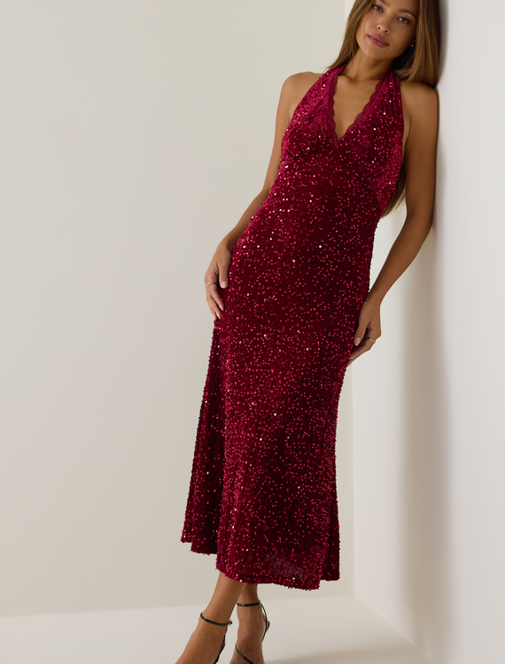 Corina Maxi Dress Detail 1 - Altar'd State