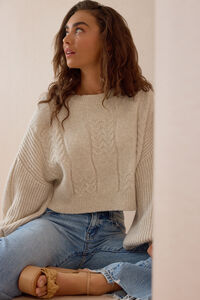 Berkley Cable Knit Sweater Detail 4 - Altar'd State