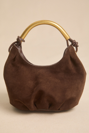 Mini Gold Suede Bag - Altar'd State
