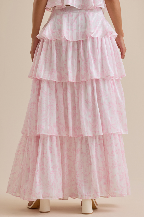Rosie Tiered Skirt Detail 4 - Altar'd State