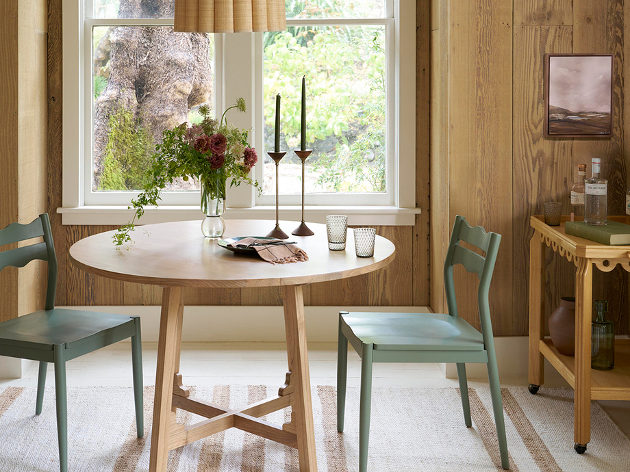 Rose Wood Round Dining Table - Altar'd State
