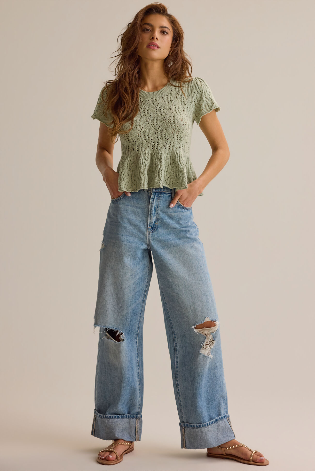 Lexie Pointelle Top
