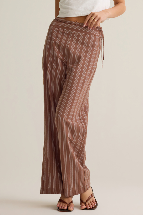 Sanya Stripe Pant Detail 2 - Altar'd State