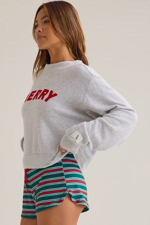 Merry Mock Neck Pullover - Altar'd State - 