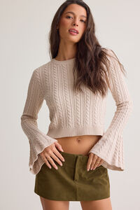 Linda Flare Sleeve Sweater Detail 3 - Altar'd State