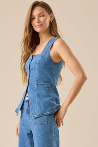 Lyra Denim Vest Detail 4 - Altar'd State