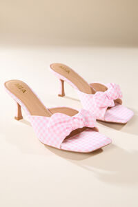 Elyzza Fabric Bow Kitten Heel - Altar'd State