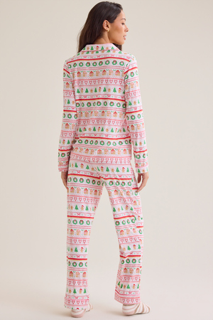 Mama Gingerbread Fair Isle Long Sleeve Lounge Set - Altar'd State - 