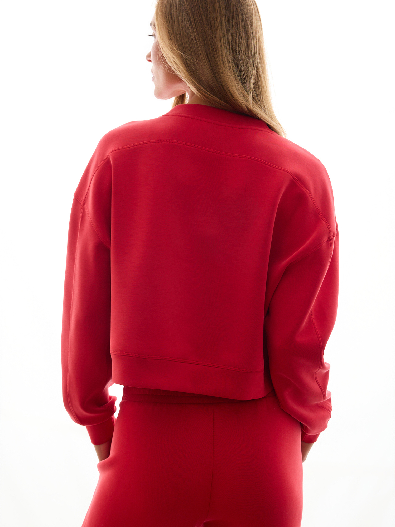 Supersoft Crew Pullover in Red | AS Revival