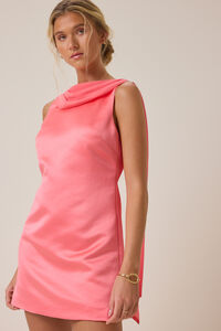 Alma Satin Mini Dress Detail 2 - Altar'd State