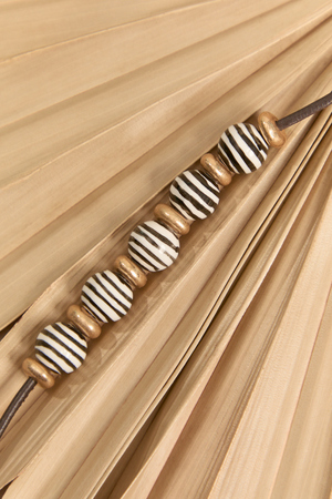 Brynn Striped Bead Necklace - Altar'd State - 
