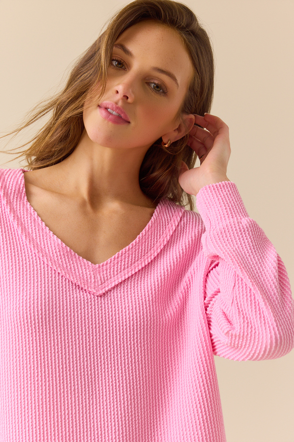 Layne Ribbed Top Detail 2 - Altar'd State