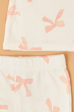 Pretty Bows Ruffle Lounge Set - Altar'd State - 